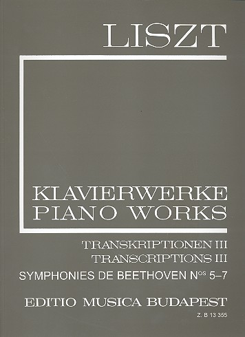 Klavierwerke Serie 2 Band 18 Transkriptionen Band 3