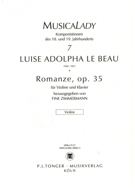 Romanze op.35 für Violine und Klavier