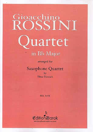 Quartet B flat major for 4 saxophones (SATB)