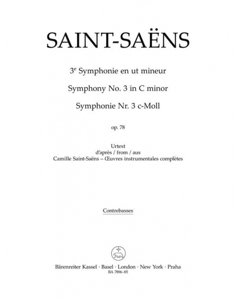 Sinfonie c-Moll Nr.3 op.78 für Orchester