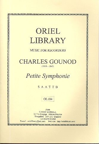 Petite symphonie for 6 recorders (SAATTB)