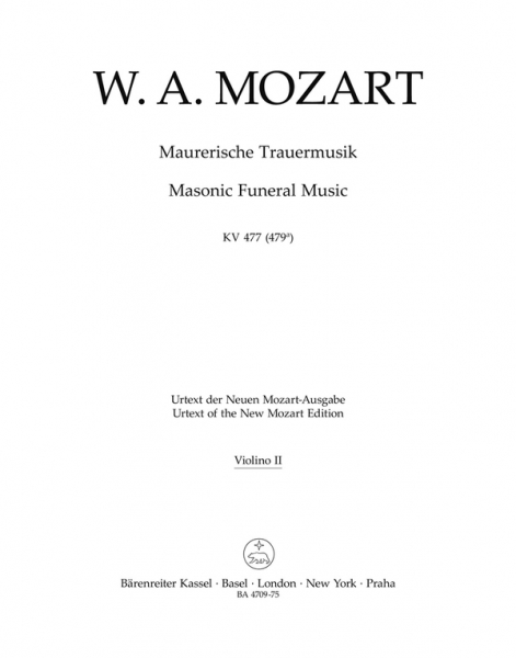 Maurerische Trauermusik KV477 für Orchester