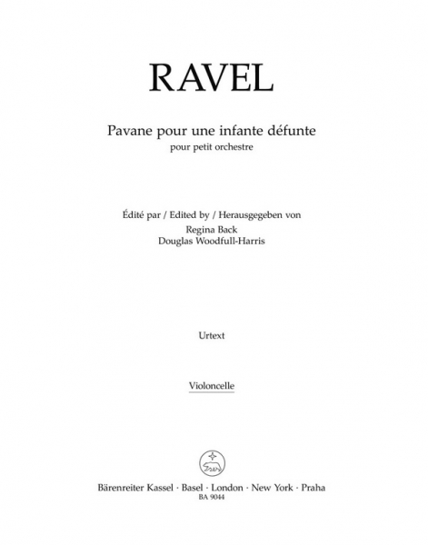 Pavane pour une infante défunte pour pour petit orchestre