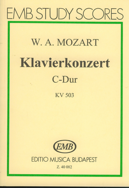 Konzert C-Dur KV503 für Klavier und Orchester