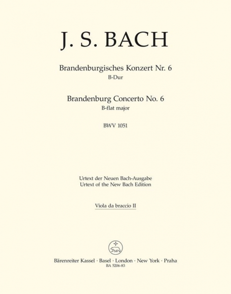 Brandenburgisches Konzert B-Dur Nr.6 BWV1051 für Orchester