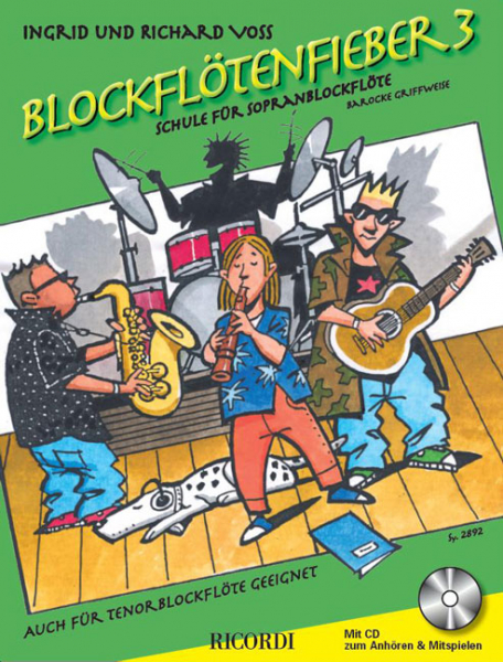 Blockflötenfieber Band 3 (+CD) für Sopranblockflöte (barocke Griffweise)