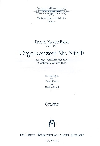 Konzert F-Dur Nr.5 für Orgel und Orchester