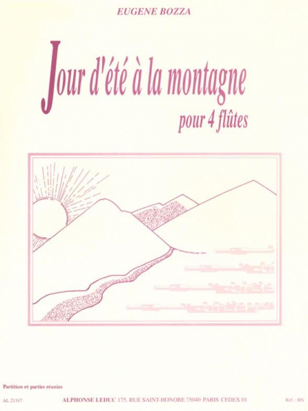 Jour d&#039;été à la montagne pour 4 flûtes