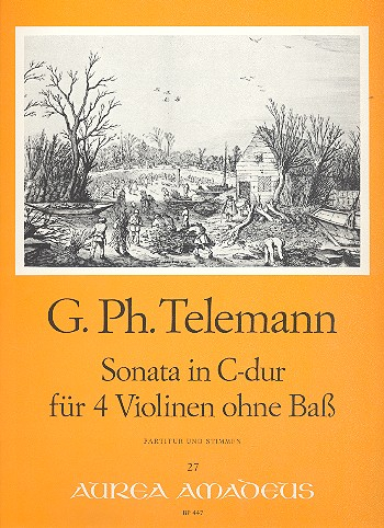 Sonate C-Dur für 4 Violinen ohne Baß