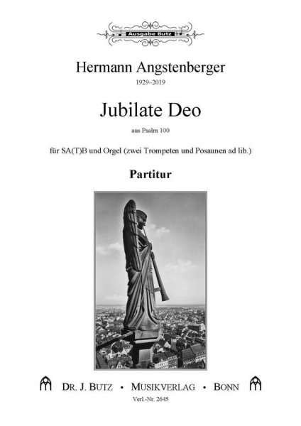 Jubilate Deo für gem Chor und Orgel (2 Trompeten und 2 Posaunen ad lib)