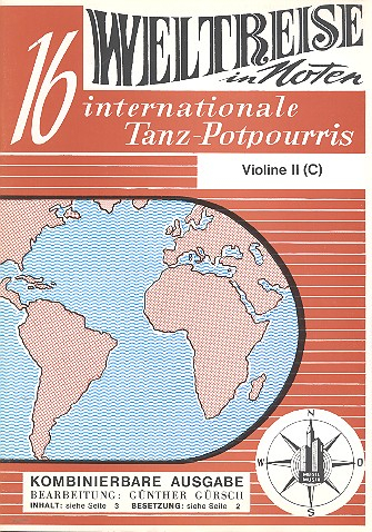 Weltreise in Noten - 16 internationale Tanzpotpourris für Orchester