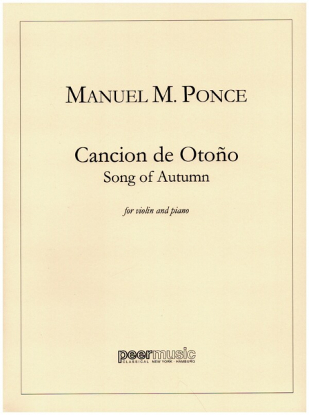 Cancion de otono for violin and piano