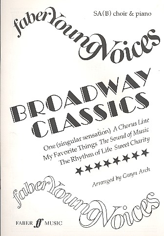 Broadway Classics for mixed chorus and piano