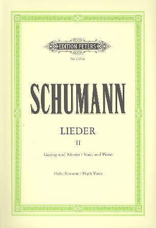 Sämtliche Lieder Band 2 für Gesang (hoch) und Klavier (dt)