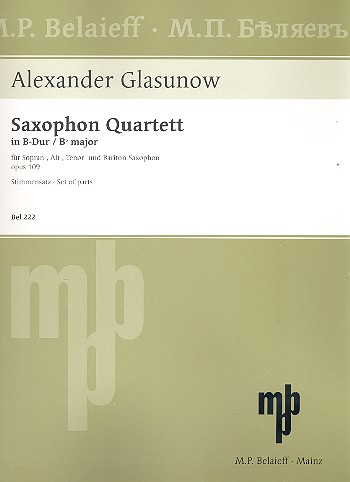 Quartett op.109 für 4 Saxophone