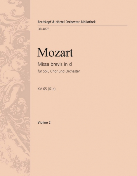 Missa brevis d-Moll KV65 für Chor und Orchester