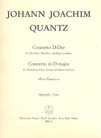 Concerto pour Potsdam für Flöte, Streicher und Bc