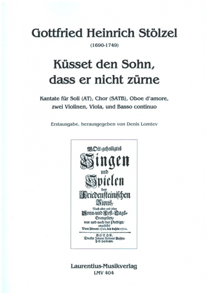 Küsset den Sohn, dass er nicht zürne für Soli (AT), gem Chor, Oboe d&#039;amore, 2 Violinen, Viola und Bc