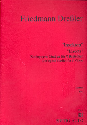 Insekten Zoologische Studien für 8 Violen