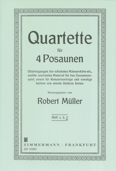 5 ausgewählte Quartette Band 3 für 4 Posaunen