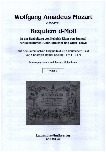 Requiem d-Moll für Solostimme, gem Chor, Streicher und Orgel