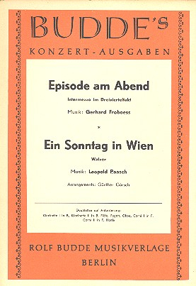 Episode am Abend und Ein Sonntag in Wien: für Salonorchester