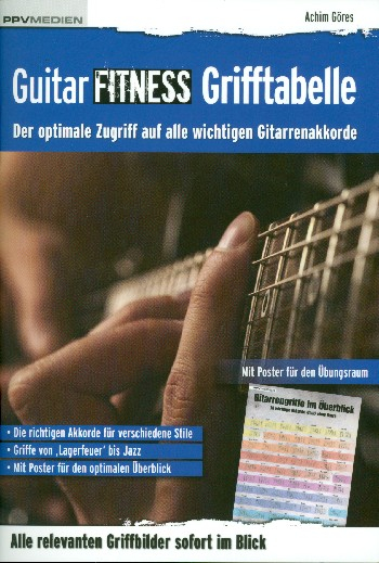 Guitar Fitness Grifftabelle Der optimale Zugriff auf alle wichtigen Gitarrenakkorde