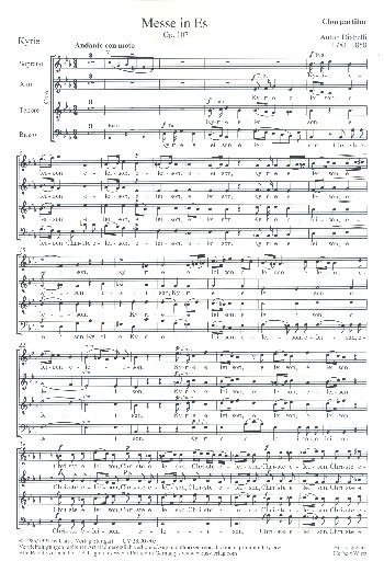 Messe Es-Dur op.107 für gem Chor, Orchester und Orgel