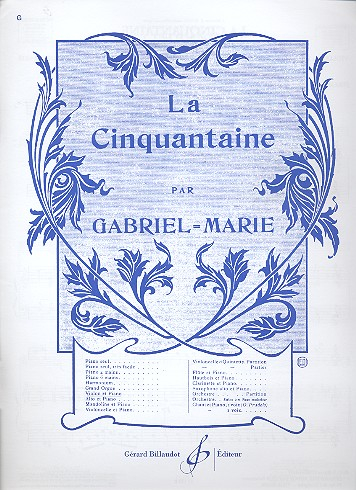 La Cinquantaine for violon et piano