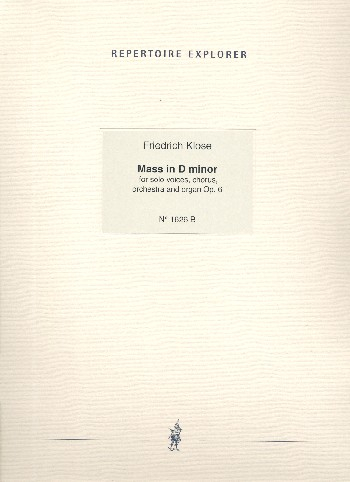 Messe d-Moll für Soli, gem Chor, Orchester und Orgel