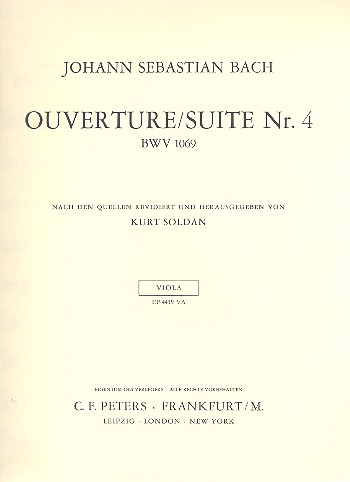 Ouvertüre Nr.4 BWV1069 für Orchester