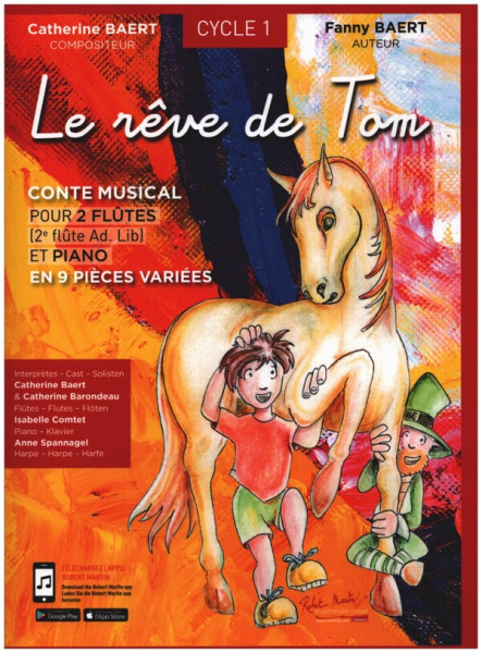 Le rêve de Tom (+Online Audio) pour 2 flûtes et piano