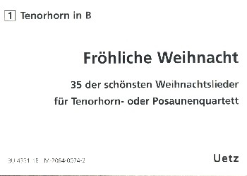 Fröhliche Weihnacht für 4 Posaunen (Tenorhörner)