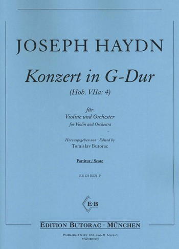 Konzert G-Dur Hob.VIIa:4 für Violine und Orchester