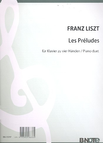 Les Préludes für Orchester für Klavier zu 4 Händen