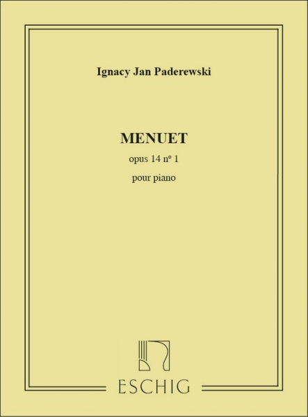 Menuet op. 14,1 pour piano