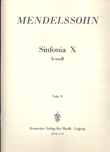 Sinfonia h-Moll Nr.10 für Streichorchester