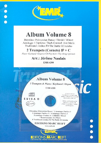 Album vol.8 (+CD) for 2 trumpets (cornets) (piano/keyboard/organ ad lib)