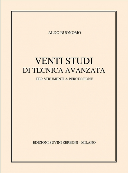 20 studi di tecnica avanzata per strumnti a percussione