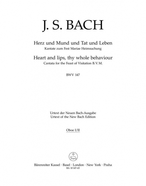 Herz und Mund und Tat und Leben Kantate Nr.147 BWV147