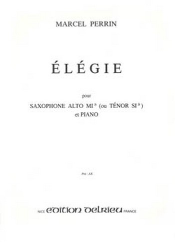 Élégie pour saxophone (mib ou sib) et piano