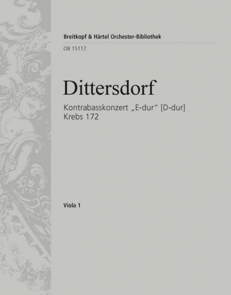 Konzert Krebs172 (Fassungen in E-Dur und D-Dur) für Kontrabass und Orchester