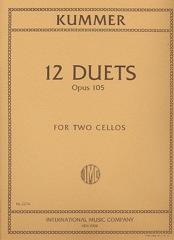 12 Duets op.105 for 2 cellos