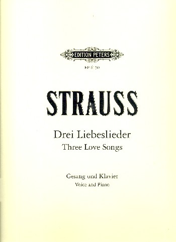 3 Liebeslieder für Singstimme und Klavier