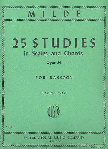 25 Studies op.24 (in scales and chords) for bassoon