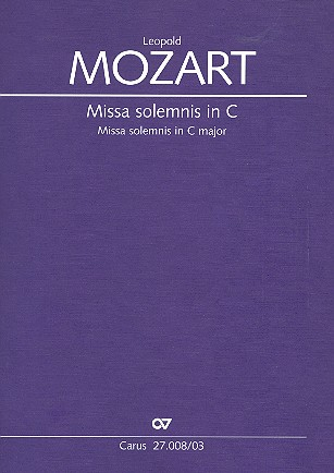 Missa solemnis C-Dur für Soli (SATB), Chor und Orchester