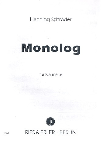 Monolog für Klarinette