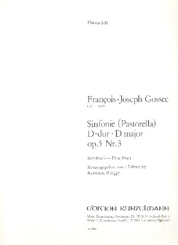 Sinfonie D-Dur op.5,3 für Orchester