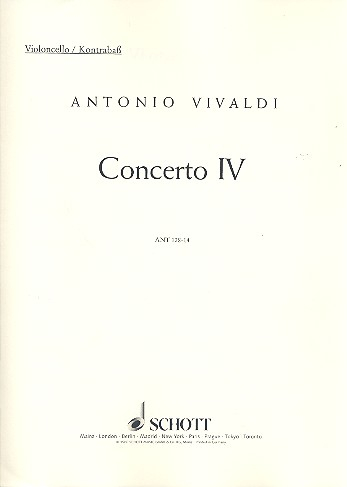 Concerto Nr. 4 G-Dur op. 10/4 RV 435/PV 104 für Flöte (Alt-Blockflöte), Streichorchester und Basso c