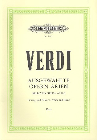 Ausgewählte Opernarien für Baß und Klavier (it/dt)